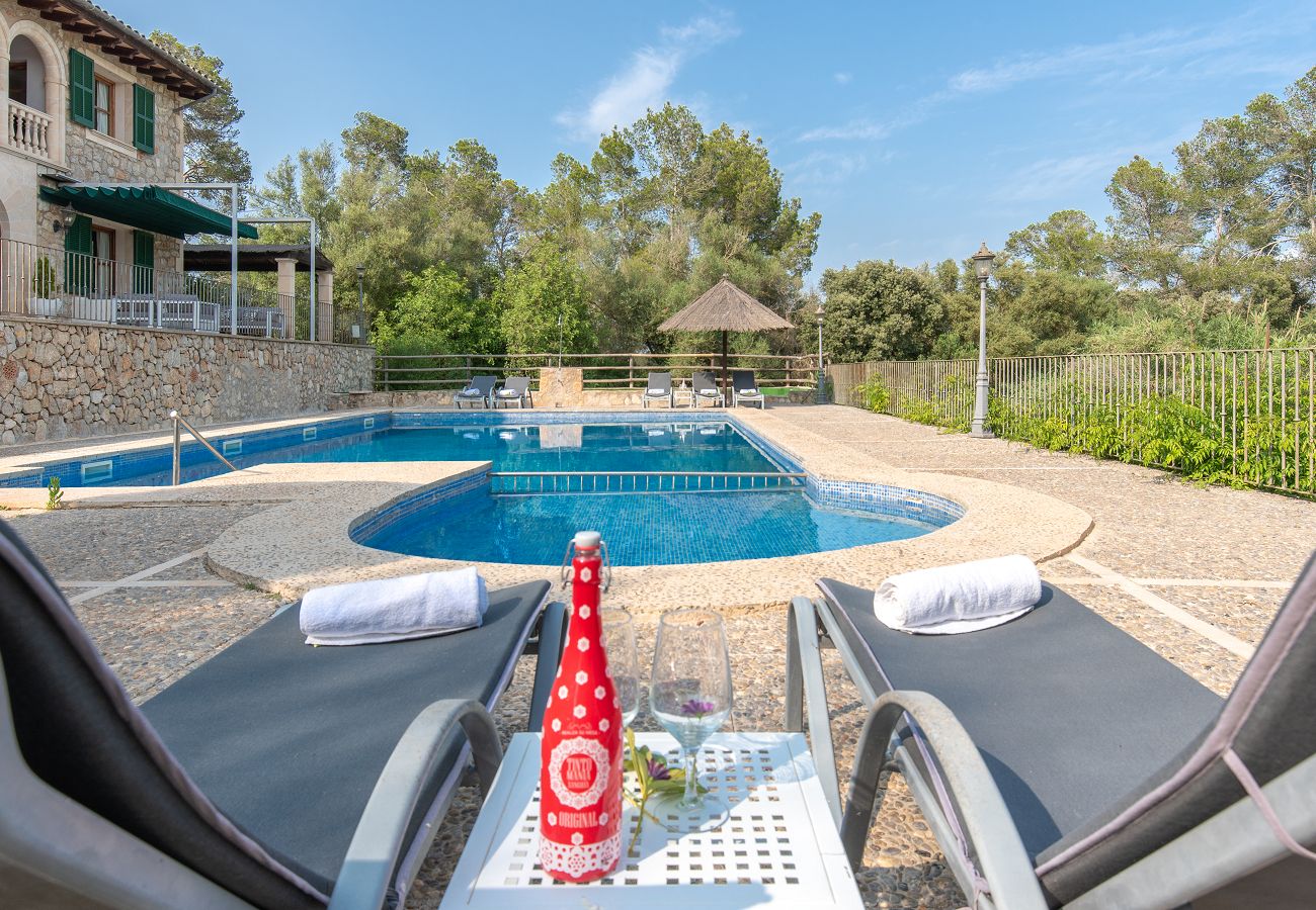 Finca en Petra - Finca rural Son Capellet en Mallorca con piscina y barbacoa