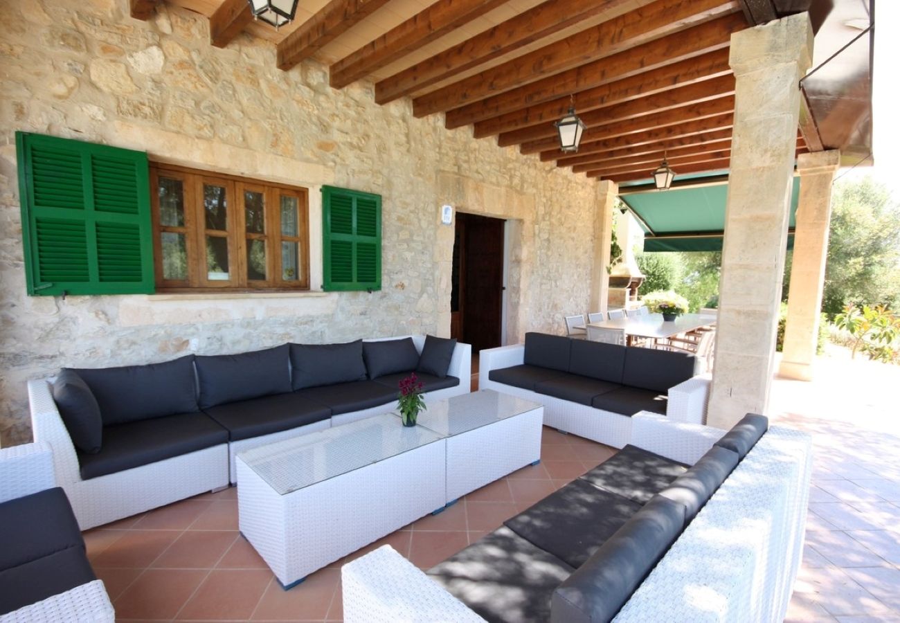 Finca en Petra - Finca con piscina y vistas Son March en Mallorca