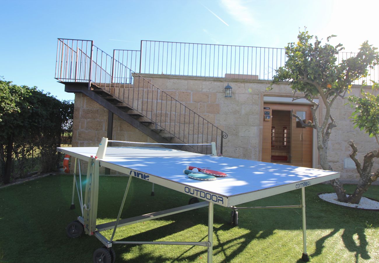 Finca en Sa Pobla - Finca rural Son Vent para 2 en Mallorca con piscina