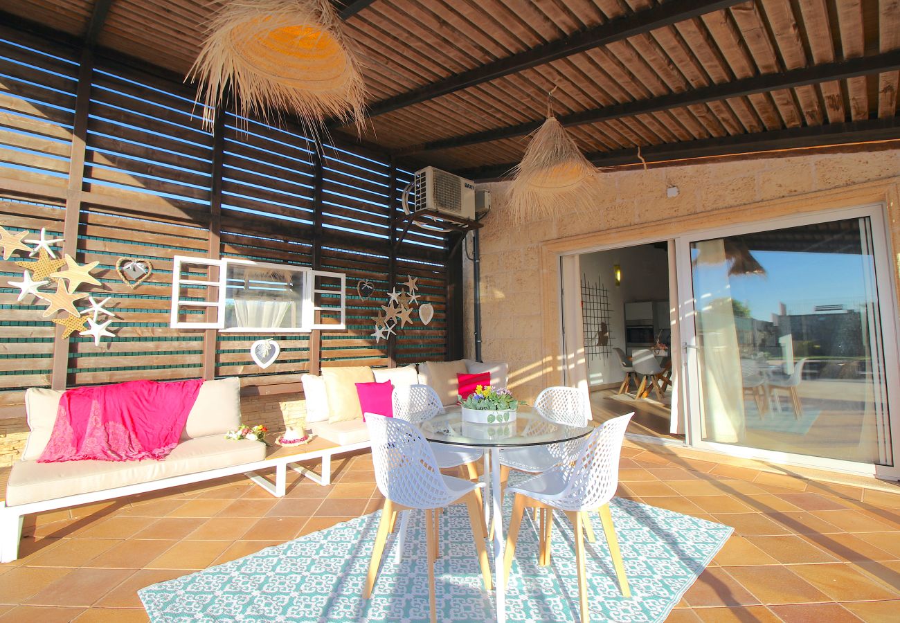 Finca en Sa Pobla - Finca rural Son Vent para 2 en Mallorca con piscina