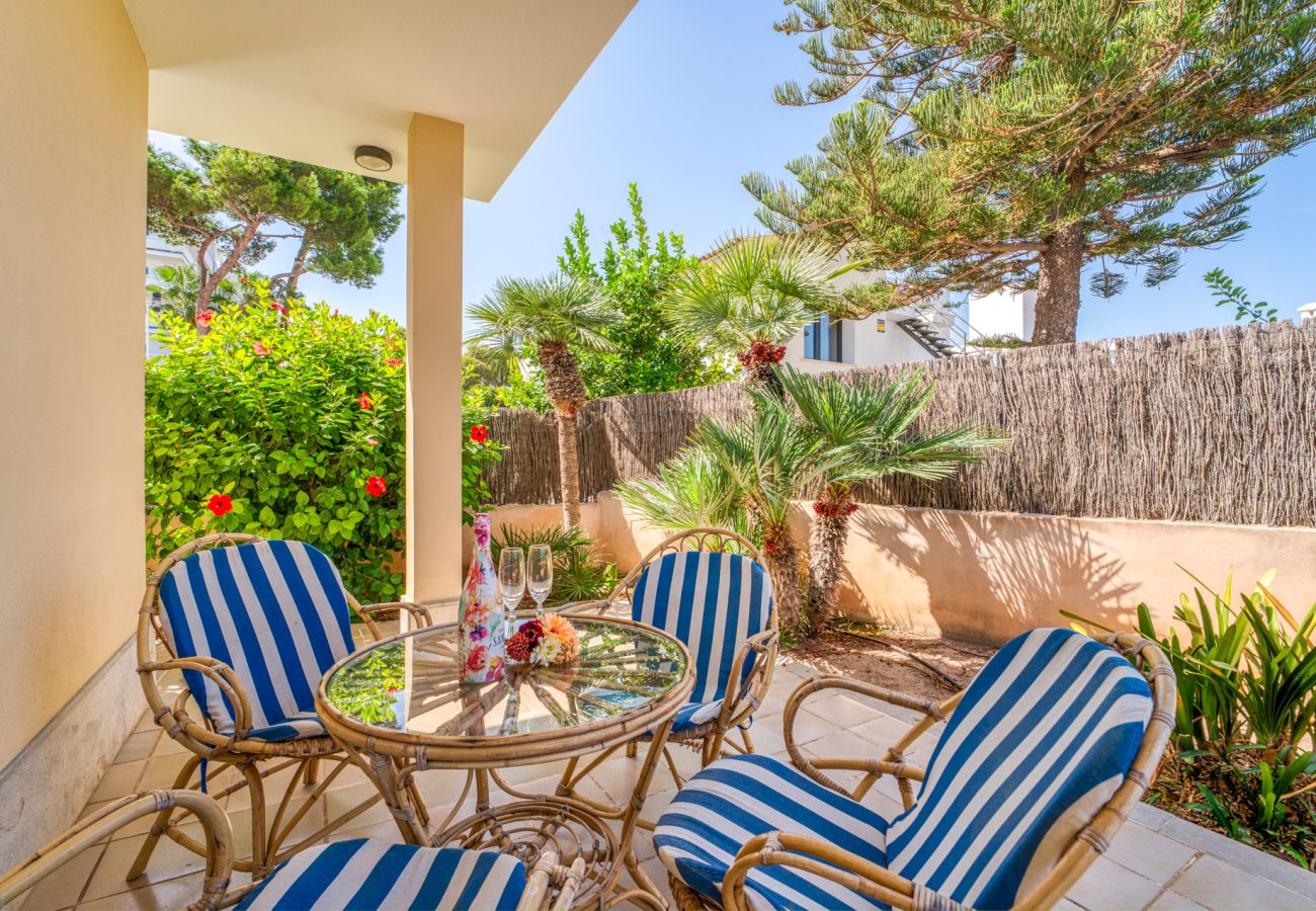 Casa con jardin y terrazas en Playa de Alcudia