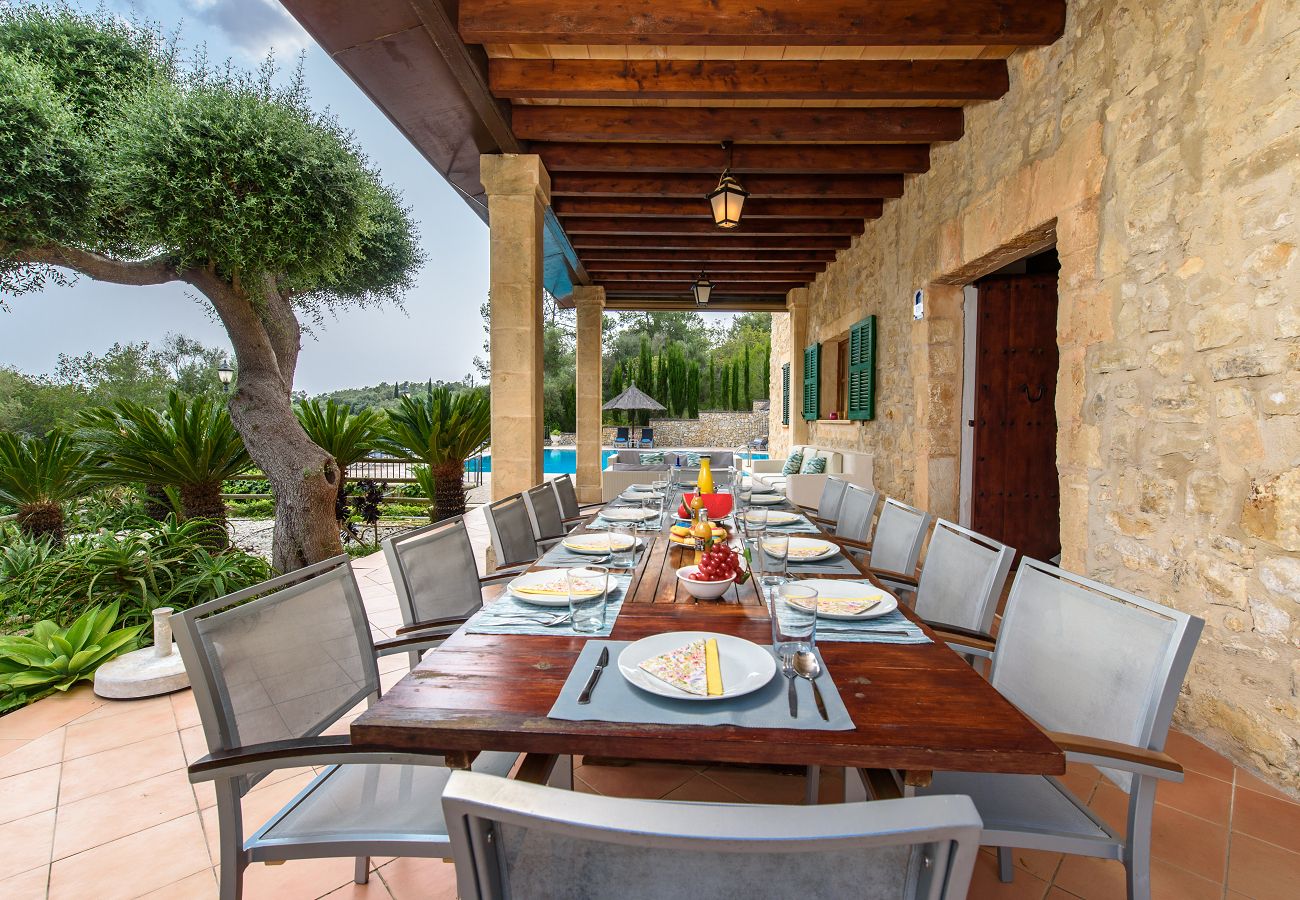 Domaine à Petra - Rustic finca with private pool and views of Son March in Mallorca