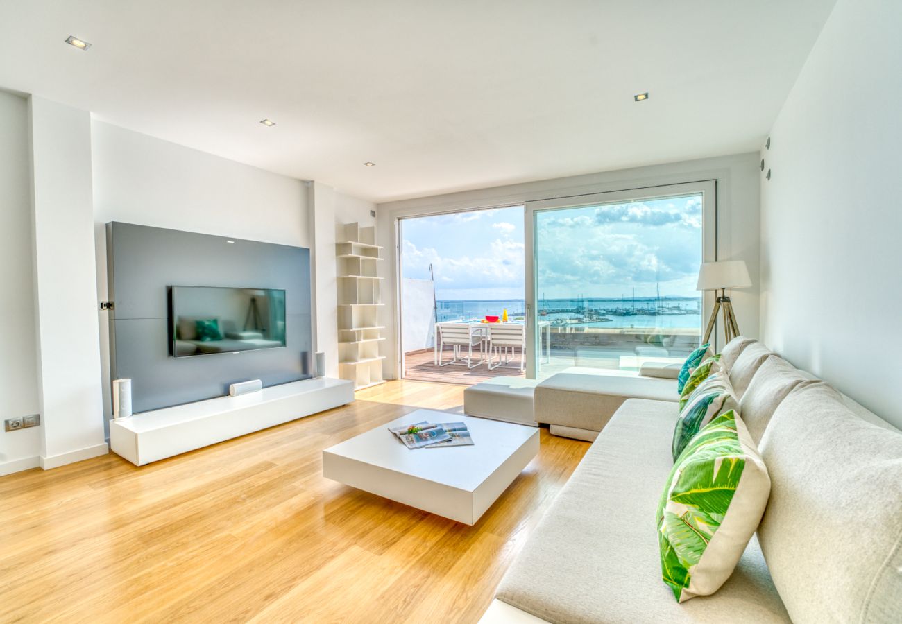 Appartement à Puerto de Alcudia - Appartement Blue Blue en première ligne du port d'Alcudia
