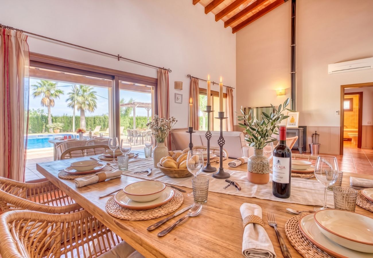 Chalet à Sa Pobla - Finca avec piscine et jacuzzi à Son Crestes, Sa Pobla