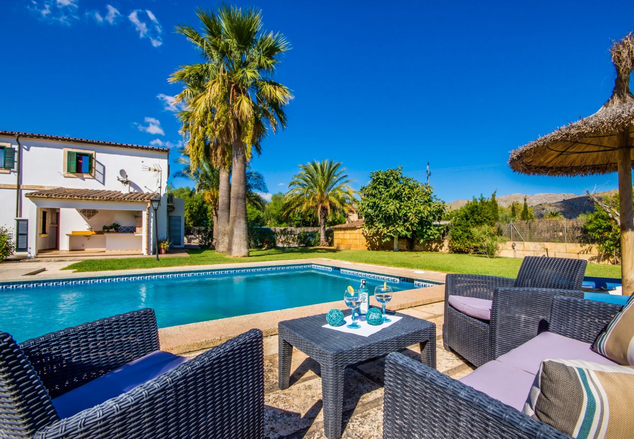 Country house in Pollensa - Big Finca with pool Can Barrio in Pollensa