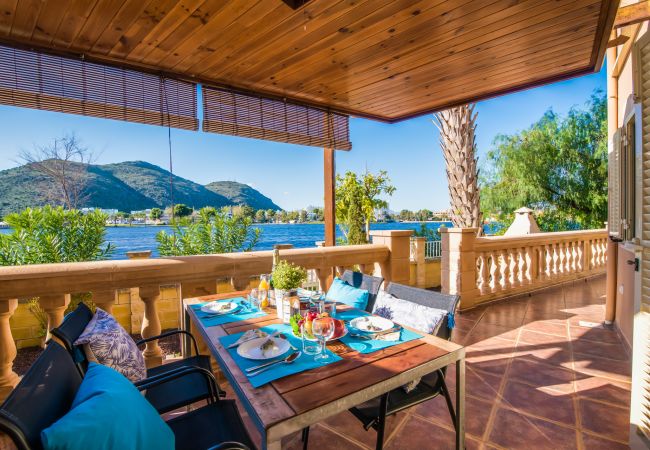 House by the lake in the Bay of Alcudia