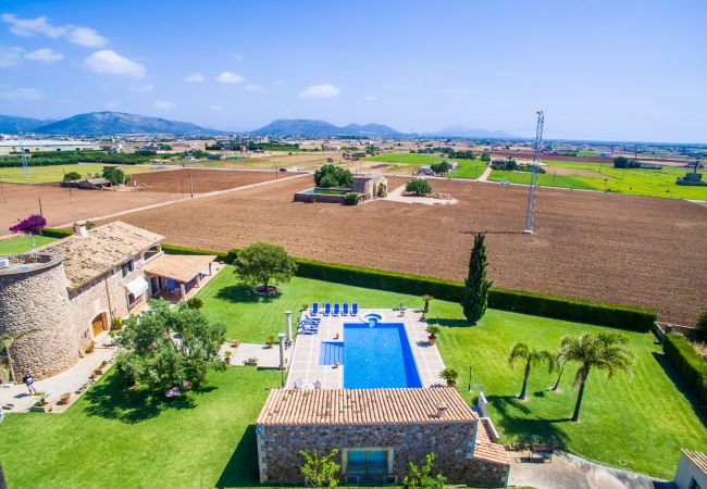 House in Sa Pobla - Rustic Finca in Mallorca Can Colis with pool