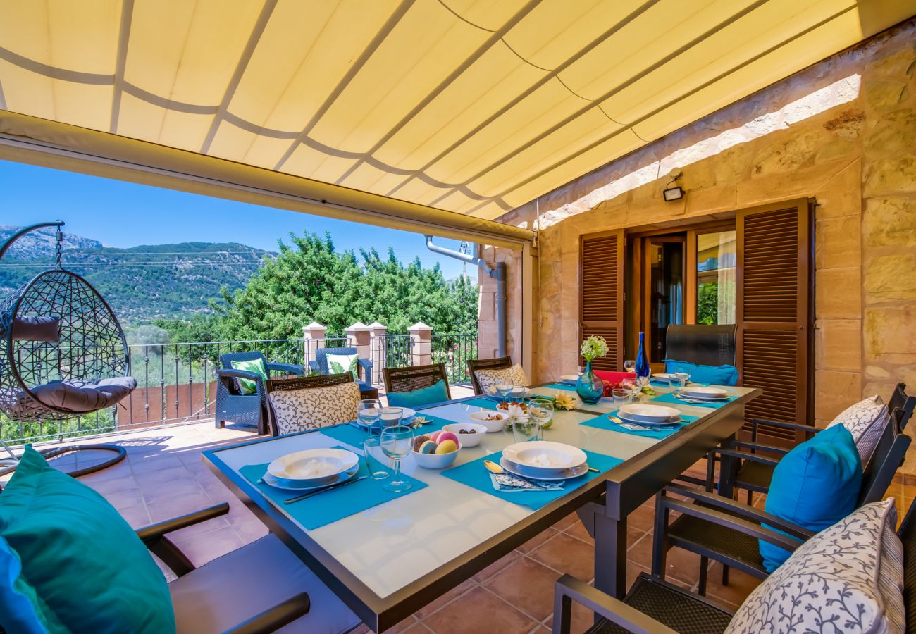 Country house in Selva - Finca Puig den Guardiola with mountain view