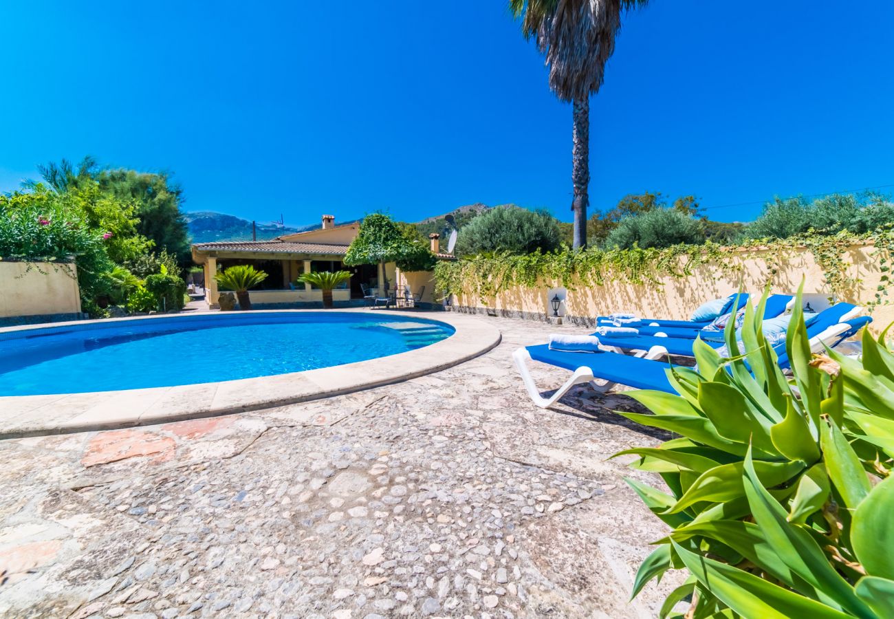 Country house in Pollensa - Rustic Finca in Pollensa Sa Sort Llarga with pool