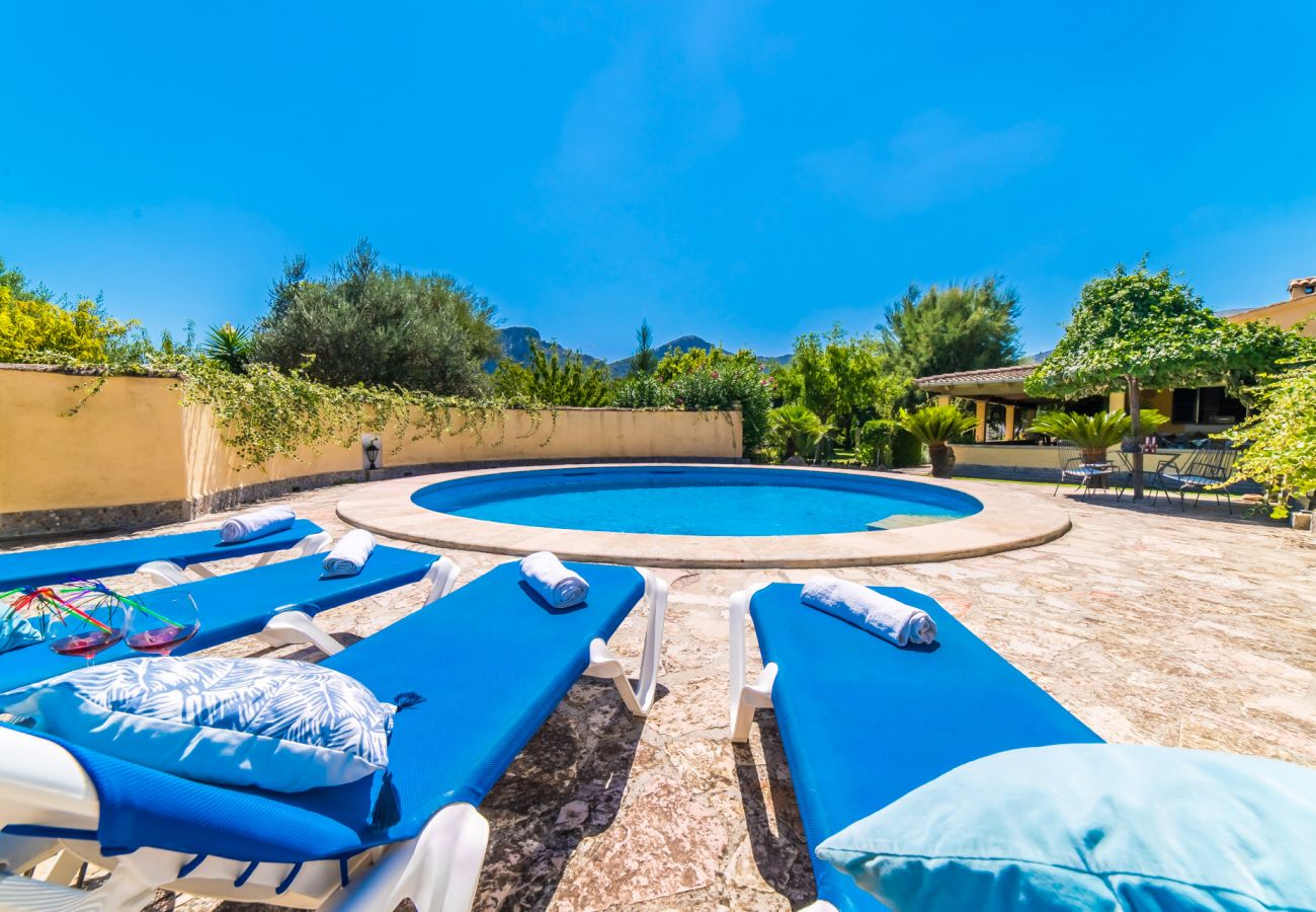 Country house in Pollensa - Rustic Finca in Pollensa Sa Sort Llarga with pool