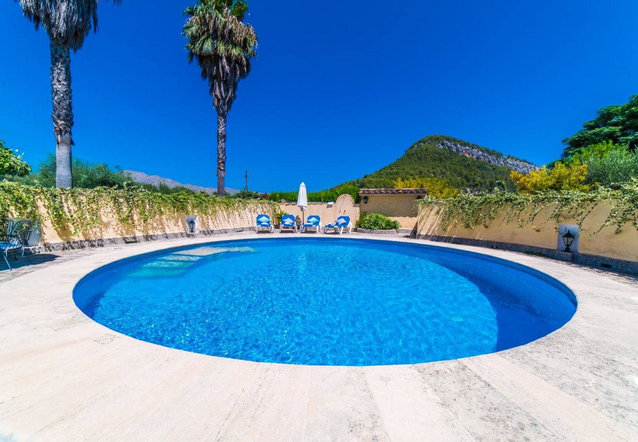 Country house in Pollensa - Rustic Finca in Pollensa Sa Sort Llarga with pool