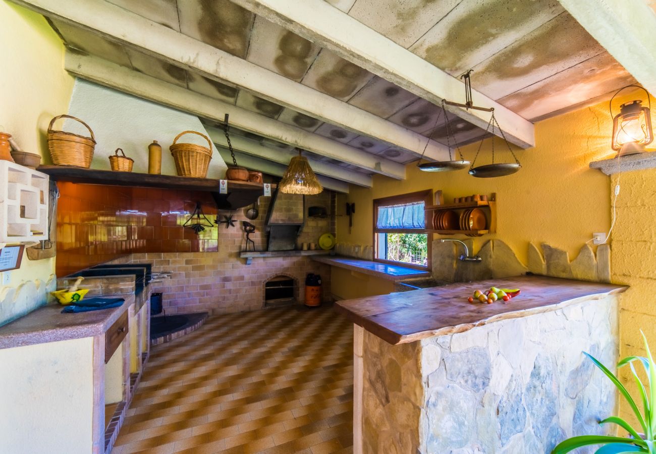 Country house in Pollensa - Rustic Finca in Pollensa Sa Sort Llarga with pool