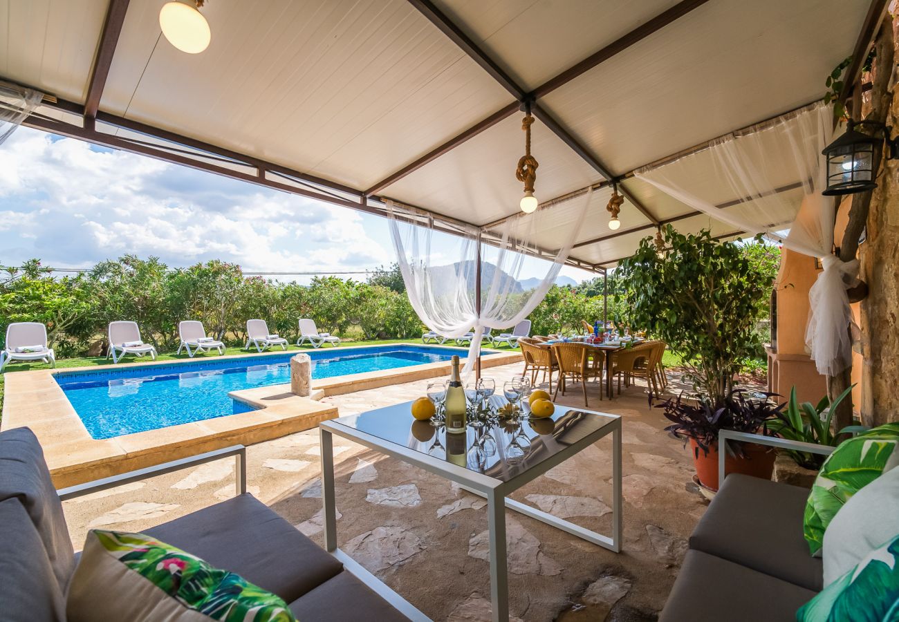 Country house in Pollensa - Finca en Pollensa Can Carabassot with private pool 