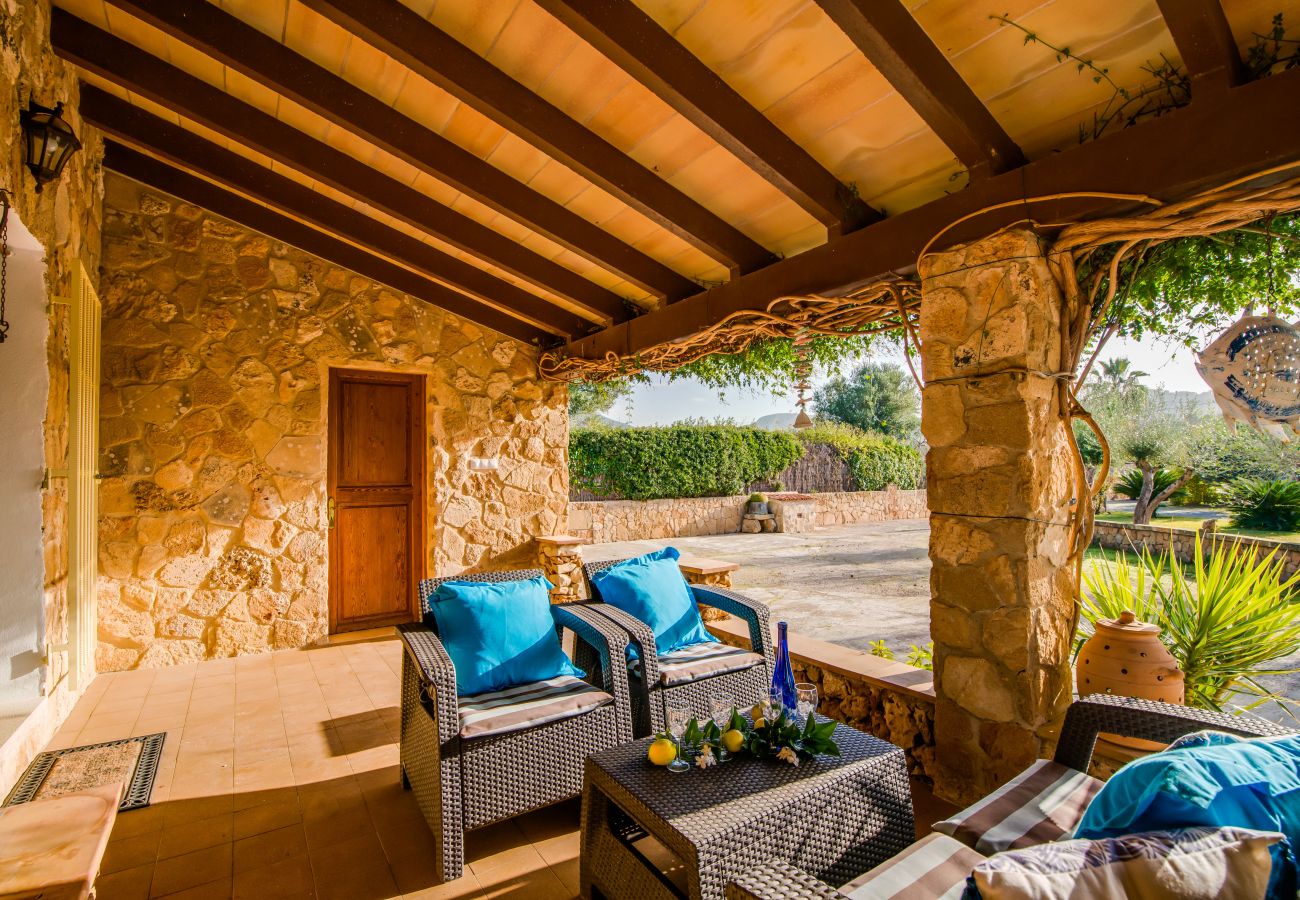 Country house in Alcudia - Finca Alcudia Sa Vinya Vella near beach with pool