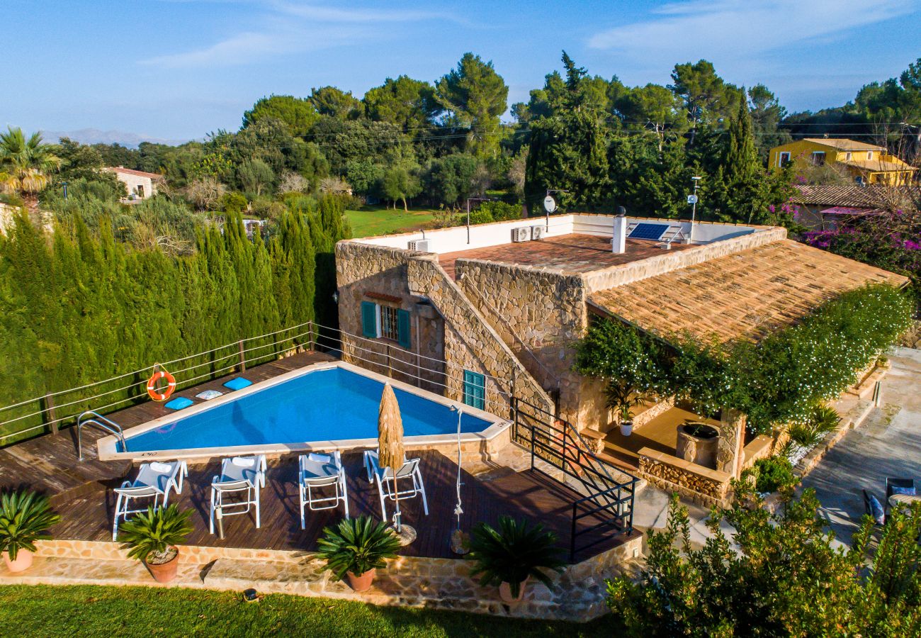 Country house in Alcudia - Finca Alcudia Sa Vinya Vella near beach with pool