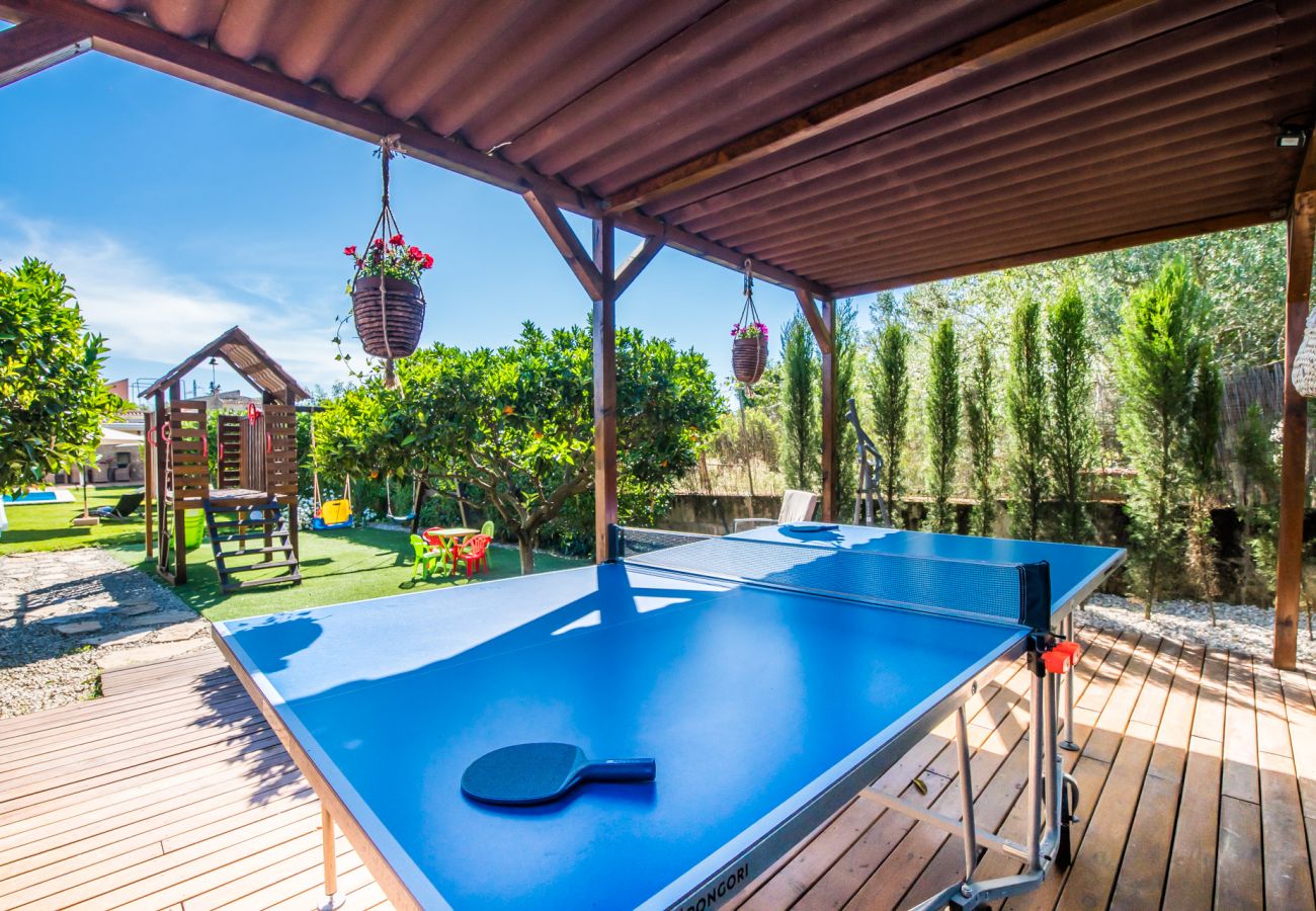 Finca with barbecue, ping-pong, and pool in Mallorca