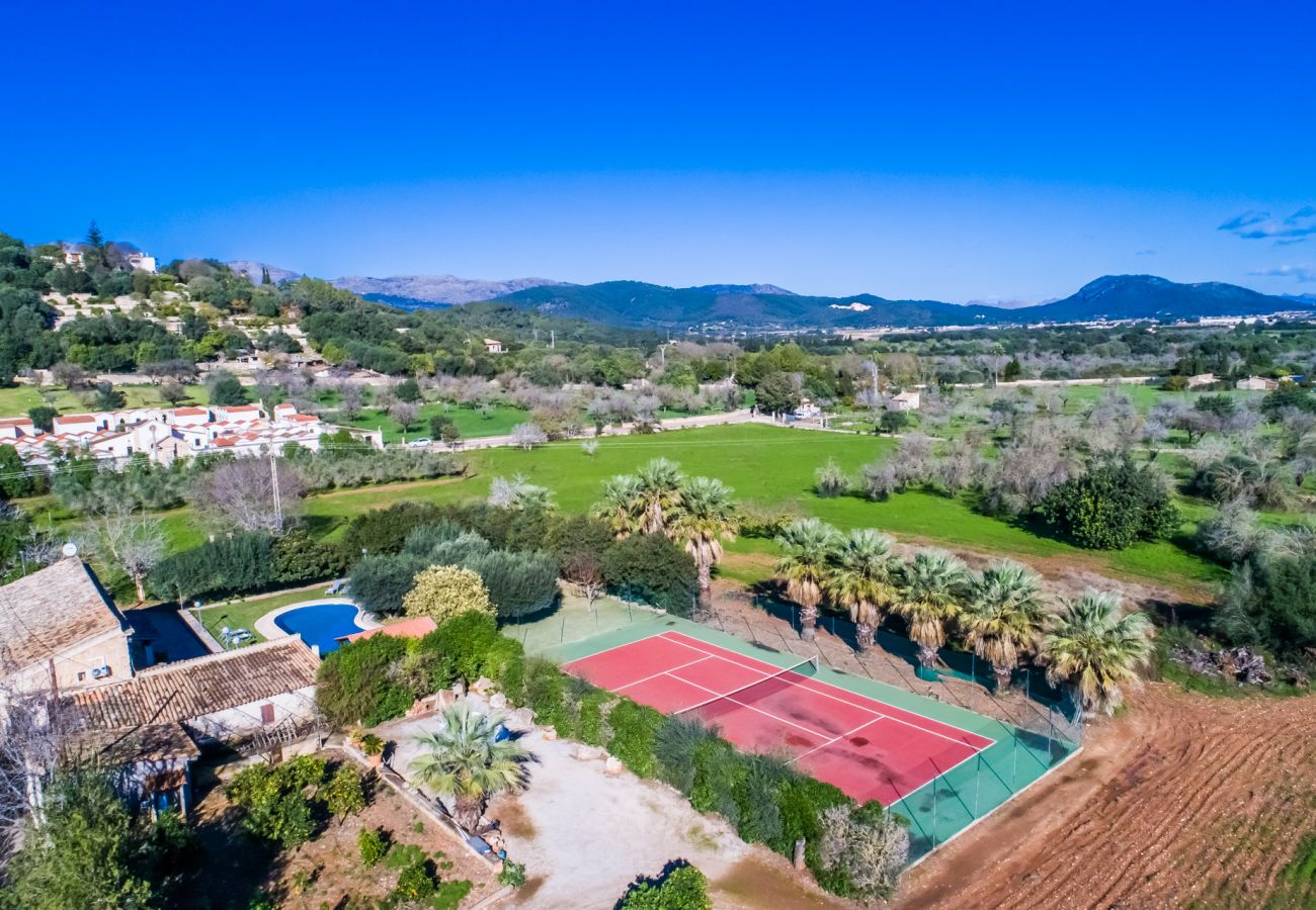 Country house in Buger - Finca in Mallorca Cas Home with tennis court