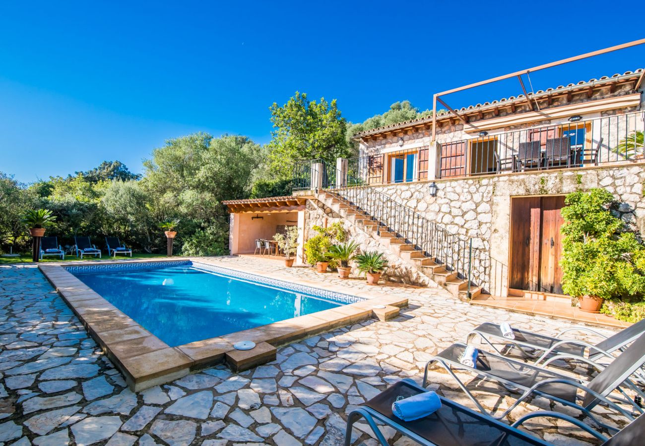 Country house in Buger - Country house in Mallorca Es Puchet with pool