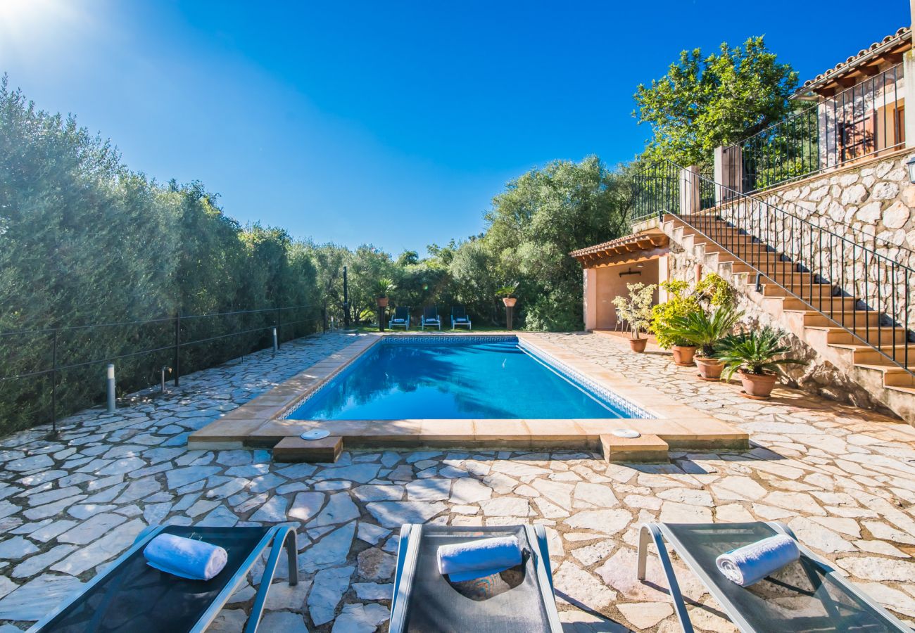 Country house in Buger - Country house in Mallorca Es Puchet with pool