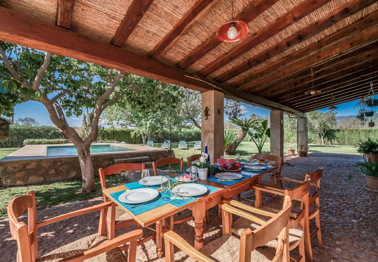 Country house in Binissalem - ☼Mallorcan environment and culture with private swimming pool.