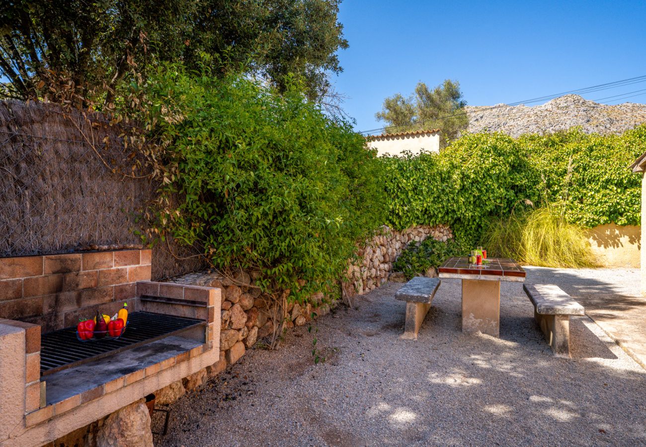 House with a barbecue and outdoor terrace in Pollensa