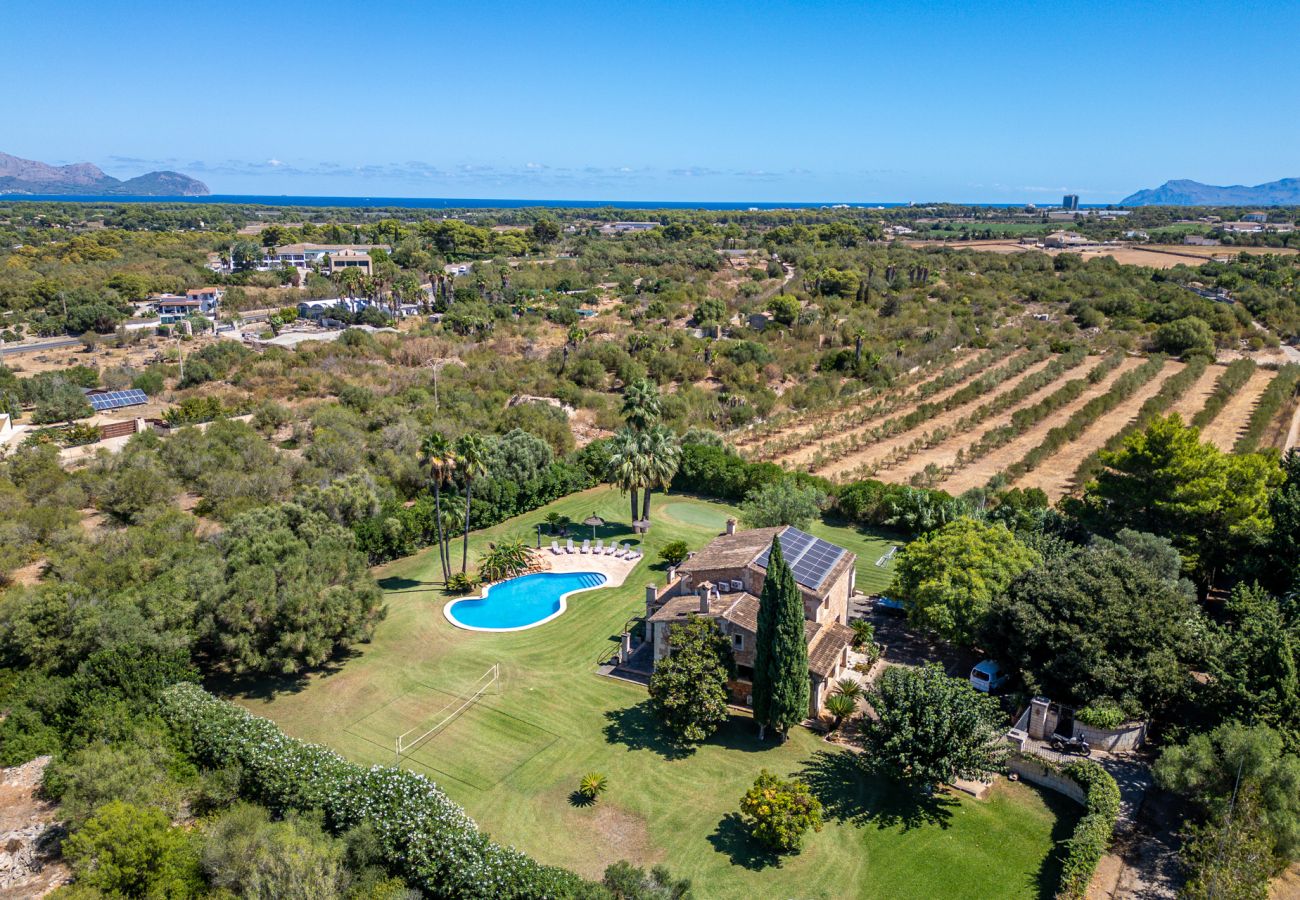 Country house in Muro - House with pool Son San Marti Gran Muro